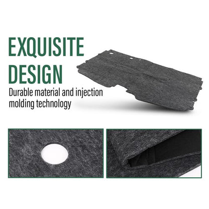 Solid Spare Hood Insulation Pad 1/2" With Clips Fit For 88-98 Chevrolet C1500 C2500 C3500