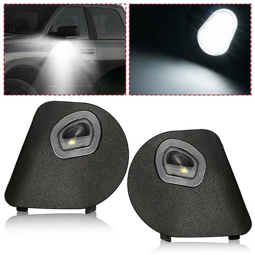Solid Spare LED Side Mirror Puddle Lights For Dodge Ram 1500 2500 3500 4500 5500 2010-2019