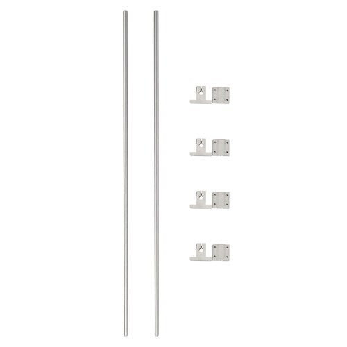 Solid Spare 8mm × 650mm 2Pcs Linear Motion Rail Shaft w/ 4 SCS8UU Bearing & SK8 Rail Support