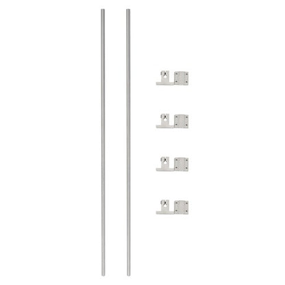 Solid Spare 8mm × 650mm 2Pcs Linear Motion Rail Shaft w/ 4 SCS8UU Bearing & SK8 Rail Support