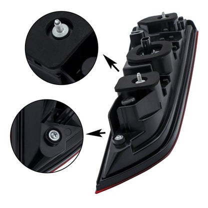 Solid Spare Rear Inner Chrome For 2016-2018 Honda Pilot Tail Light Red Right Passenger Side