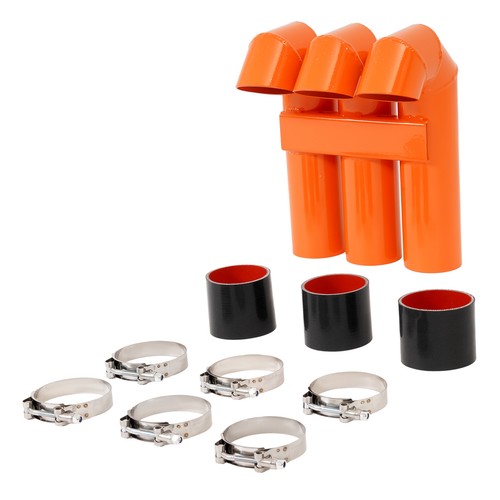 Solid Spare For 2016-2024 Polaris Sportsman Highlifter 3" Aluminum Orange Snorkel Riser Kit