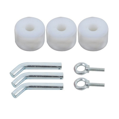 Solid Spare 2'' Forklift Trailer Hitch Receiver Tow Hitch Attachments for Dual Pallet Fork