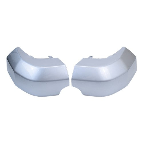 Pair Rear Corner Bumper End Cap Pad LH & RH Silver For Toyota FJ Cruiser 2007-14