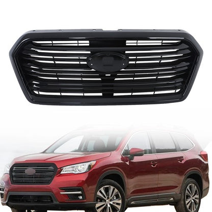 Solid Spare Gloss Black Plastic Front Upper Center Mesh Grille For Subaru Ascent 2019-2022