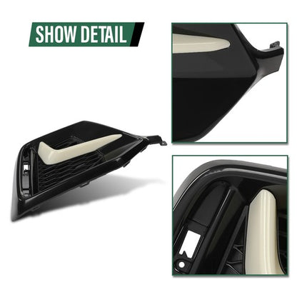 Solid Spare Rear Bumper Garnish Cover Fit For 2020-2021 Honda Civic Hatchback Left Side