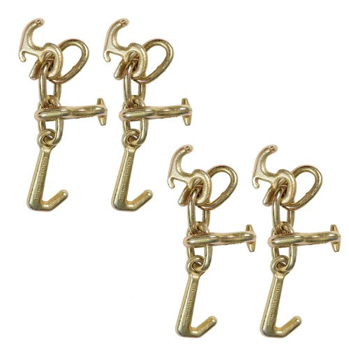 Solid Spare 4 Hook Tow Truck Car Hauler Trailer Auto Body Frame Hook WLL 4,700lb