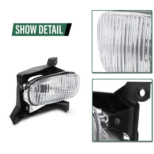 Solid Spare Fit For 00-06 Toyota Tundra Front Bumper Fog Lights Driving Lamps w/ Bulbs