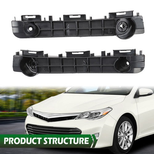 Solid Spare Fit For 2013-2018 Toyota Avalon Front Bumper Retainer Bracket Left+Right Pair