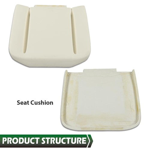Solid Spare Fit For 1966-1972 GM Front Bucket Seat Foam Bun Cushion Upper & Lower Pair