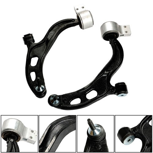 Solid Spare 2× Black Front Lower Control Arm For Ford Taurus Flex Lincoln MKS MKT 2010-2012