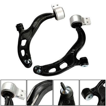 Solid Spare 2× Black Front Lower Control Arm For Ford Taurus Flex Lincoln MKS MKT 2010-2012