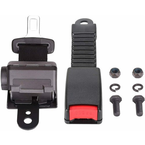 Solid Spare 2 PCS Golf Cart Black Seat belts with buckles For EZGO Yamaha Club Car Universal
