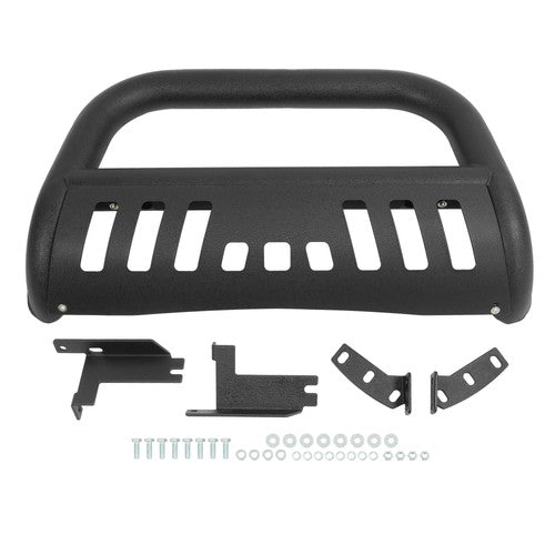 Solid Spare FOR 2005 05-11 DODGE DAKOTA TRUCK BLACK STEEL BULL BAR PUSH BUMPER GRILLE GUARD