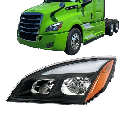 Solid Spare For Freightliner Cascadia LED Left Driver Side Headlight Headlamp Fit 2018-2022
