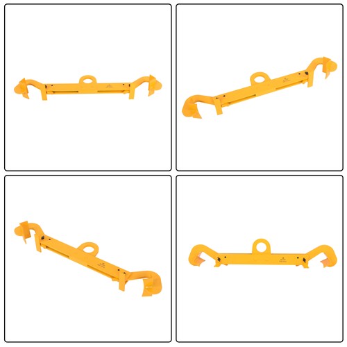 Solid Spare 15.7-22.4" Vertical Drum Clamp Lifter for 55 Gallon Steel& Plastic Drums 1100LBS