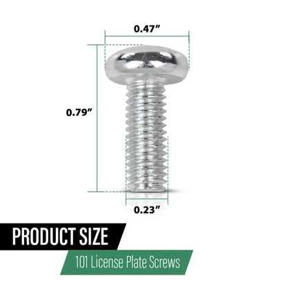 Solid Spare Fit For Toyota Honda Lexus Front & Rear License Plate Screws 100pcs