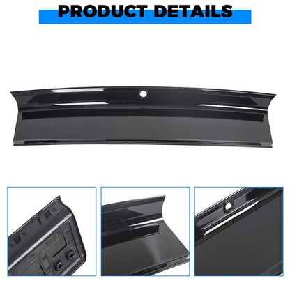 Solid Spare FOR 2015-2023 FORD MUSTANG GT REAL GLOSSY BLACK TRUNK PANEL DECKLID TRIM COVER