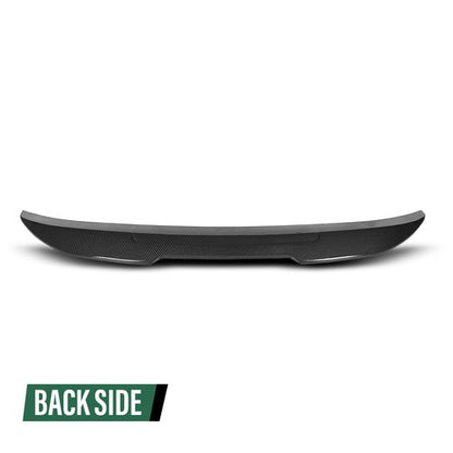 Solid Spare Fit For 11-17 BMW F10 5 Series M5 Rear Trunk Spoiler Wing Carbon Look PSM Style