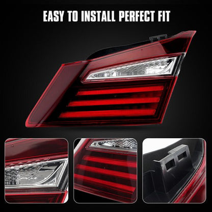Rear Passenger Inner Tail Light For 2016-2017 Honda Accord Sedan 34150T2AA21