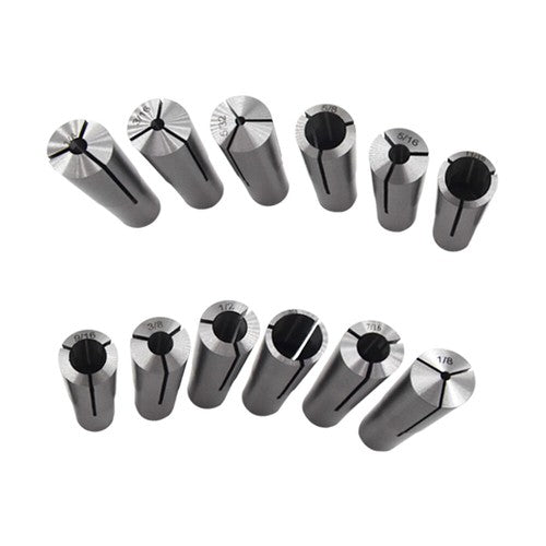 Solid Spare 12 pcs #3 Morse Taper Shank Collets 3MT MT3 1/8" - 3/4" Chuck Set New