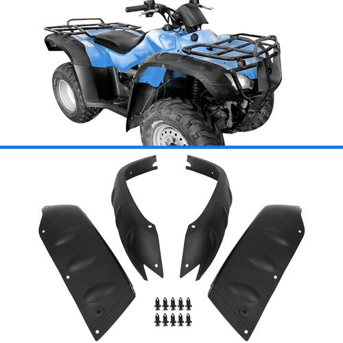 Solid Spare Mud Guards For TRX350 04-06 TRX400 04-07 Rancher Honda Fender Flares Flaps Kit