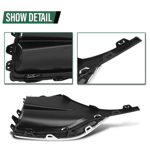 Solid Spare Front Bumper Fog Light Bezel Insert Fit For 2020-2022 Buick Encore GX Left Side
