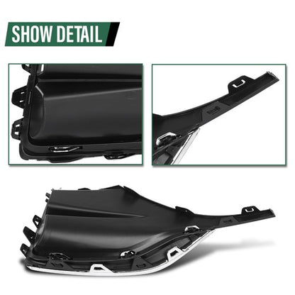 Solid Spare Front Bumper Fog Light Bezel Insert Fit For 2020-2022 Buick Encore GX Left Side