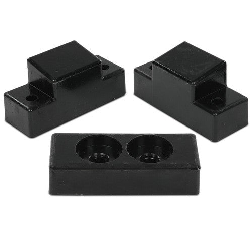 Solid Spare 3Pcs Fit For Hummer, Humvee, HOOD BUMPER SET 1233888 & 12338896 Black New
