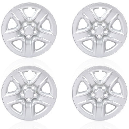 Solid Spare 4pcs 17" Wheel Skin Hub Cap Full Rim Cover Silver Fit For 2006-2012 Toyota RAV4