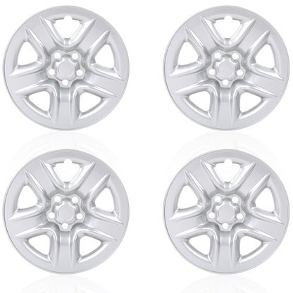 Solid Spare 4pcs 17" Wheel Skin Hub Cap Full Rim Cover Silver Fit For 2006-2012 Toyota RAV4