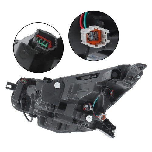 Solid Spare LED Chrome Headlight Replacement Fit For Nissan Versa 2020-2021 Right Clear Lens