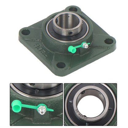 Solid Spare 4pcs UCF206-20 Pillow Block Flange Bearing 1-1/4" Bore 4 Bolt Solid Base