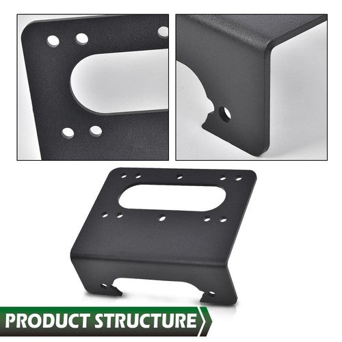 Solid Spare Winch Mount Plate Bracket Fit For 18-23 Polaris Full Size Ranger 1000 XP 4x4