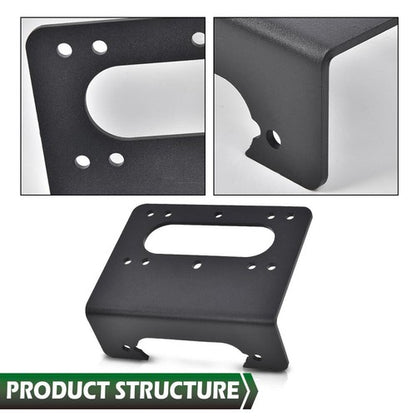Solid Spare Winch Mount Plate Bracket Fit For 18-23 Polaris Full Size Ranger 1000 XP 4x4