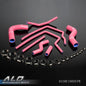 Solid Spare Silicone Radiator Hose Fit For 96-00 Subaru Impreza GC8 GF8 STI EJ20 WRX Pink