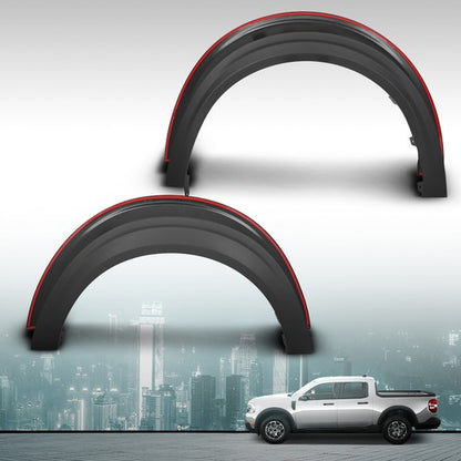 Solid Spare Fit For 2022 2023 2024 2025 Ford Maverick Front & Rear Wheel Fender Flares 4pcs