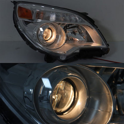 Solid Spare Passenger + Driver Clear For Chevy Equinox 2011-2015 Headlights Front Projector