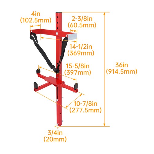 Solid Spare Universal Powder Coated Backpack Sprayer Rack For Open or Enclosed Trailers