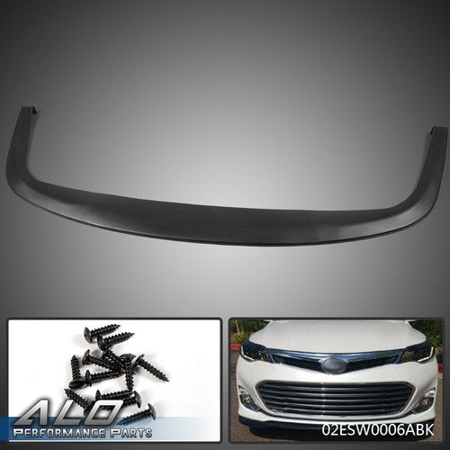 Solid Spare New Black Universal CS Style Under Panel Front Bumper Lip Splitter Chin Spoiler