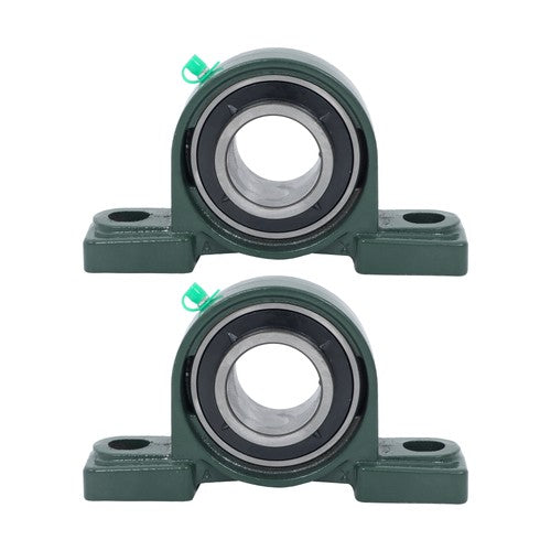 Solid Spare 1-3/4" Bore 2-Bolt 2Pcs UCP209-28 Pillow Block Bearing Self-Aligning Solid Base