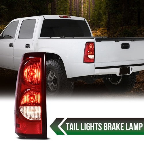 Solid Spare Fit For 2003-2006 Chevy Silverado Pickup Left Driver Side Tail Light Brake Lamp