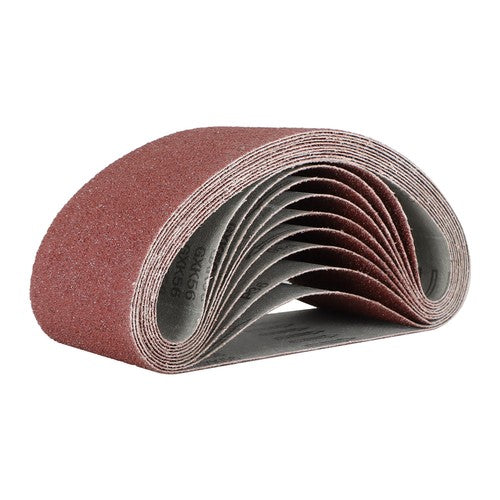 Solid Spare 10 - PACK, 4" X 24", 36-GRIT, PREMIUM A/O, X-WEIGHT SANDING BELTS