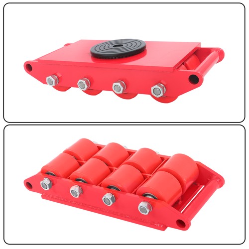 Solid Spare 12T 26400Lbs 360° Heavy Duty Machinery Mover Machine Dolly Skate Roller Trolley