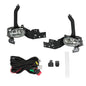 Solid Spare Fog Driving Lights Lamps Black For 2008-2010 Honda Accord Sedan Replacement PAIR