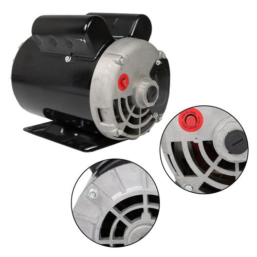 Solid Spare 3 HP SPL 3450RPM Electric Motor Compressor Duty 56Frame 1Phase 115/230 Volts New