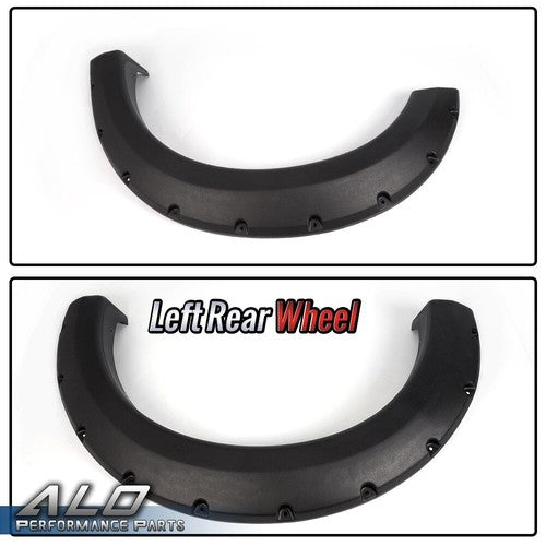 Solid Spare 4pcs Pocket Rivet Style Bolt On Fender Flares Fit For 2004-2008 F-150 Pickup