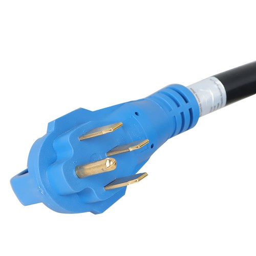 Solid Spare 14-50P 50 Amp 30ft Generator Extension Cord & Power Inlet Box Power Combo Kit