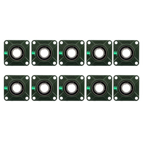 Solid Spare 10× UCF206-20 Self-Aligning 1-1/4" Bore Pillow Block Flange Bearing 4 Bolt