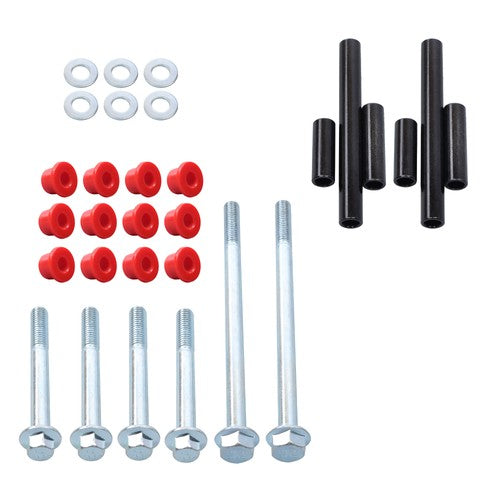 Solid Spare For Club Car Precedent Golf Cart 2004-Up Red Front Bushing Kit with Screws USA